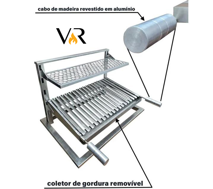  Suporte de fundo INOX 430- 0,60x0,40 - ARGENTINA