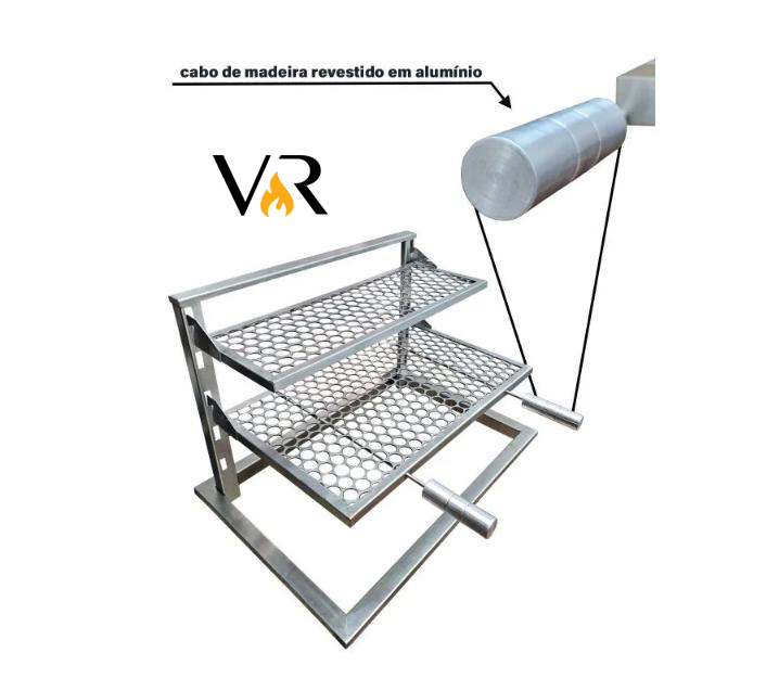 Suporte de fundo INOX 430- 0,60x0,40 - MOEDA