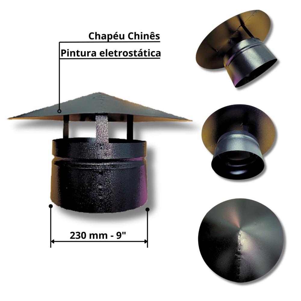 Kit Coifa 1,0x0,60 Gourmet Grill Flutuante 70x40 Inox 1 Tubo